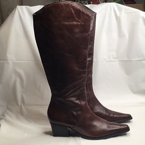 Marks and Spencer Brown Leather Boots Euro 35.5